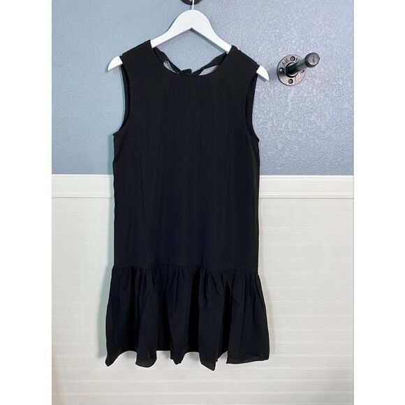 Cooper St A-Line Black Shift Dress with Ruffle Hem - Picture 5 of 11
